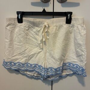 White and Blue beachy shorts